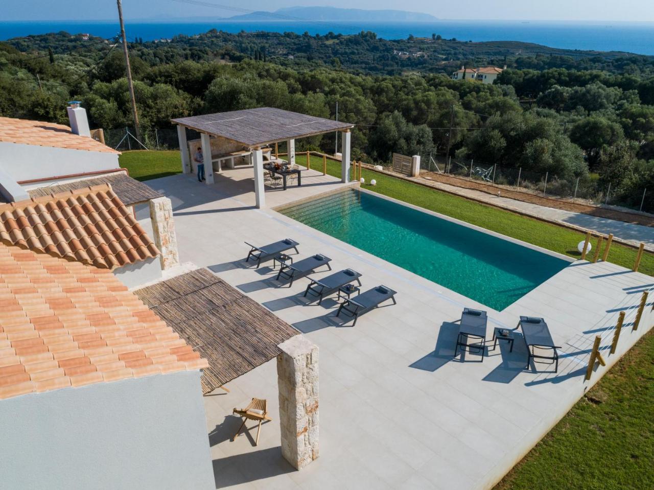 Exclusive Sea View Villa Madelaine Spartia  Exteriér fotografie